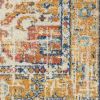 8' X 10' Yellow And Ivory Power Loom Area Rug