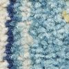 6' Blue And Ivory Dhurrie Runner Rug