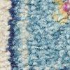 7' X 10' Blue And Ivory Dhurrie Area Rug