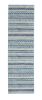 8' Navy Blue Southwestern Power Loom Runner Rug