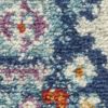 2' X 3' Blue And Ivory Medallion Scatter Rug
