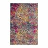 8' X 10' Pink And Ivory Coral Power Loom Area Rug