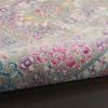 5' X 7' Pink And Gray Abstract Power Loom Area Rug