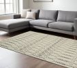 8' X 10' Gray Geometric Power Loom Area Rug