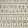 5' X 7' Gray Geometric Berber Power Loom Area Rug