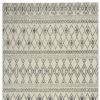 5' X 7' Gray Geometric Berber Power Loom Area Rug