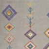 5' X 7' Gray Geometric Berber Area Rug