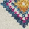 5' X 7' Ivory Geometric Berber Area Rug