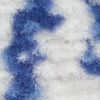 4' X 6' Blue Floral Dhurrie Area Rug