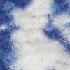 6' X 9' Blue Floral Dhurrie Area Rug