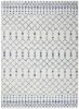 4' X 6' Ivory Geometric Berber Area Rug