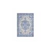 6' X 9' Blue Gray Floral Dhurrie Area Rug