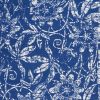 5' X 7' Navy Blue Floral Dhurrie Area Rug