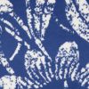 5' X 7' Navy Blue Floral Dhurrie Area Rug