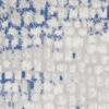 6' X 9' Blue Gray Abstract Dhurrie Area Rug