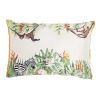 Multicolor Jungle Art Lumbar Pillow