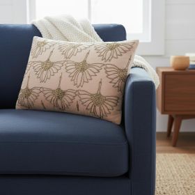 Brilliant Blush Pink Lumbar Pillow