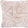 Pink Marbled Patterned Throw Pillow