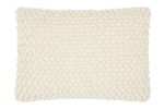 Off White Knotted Detail Lumbar Pillow