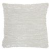 20" White Cotton Blend Throw Pillow