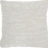 20" White Cotton Blend Throw Pillow