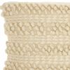 Cream Pom-Pom Detailed Lumbar Pillow