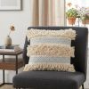 Blue Diamond Patterned Throw Pillow