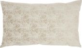 14" X 24" Beige Ombre Polyester Throw Pillow