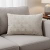 14" X 24" Beige Ombre Polyester Throw Pillow
