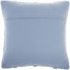 Soft Blue Textured Lattice Throw Pillow