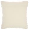 Ivory Textured Dots And Stripes Throw Pillow