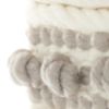 Light Gray And Ivory Textured Stripes Throw Pillow