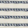 18" Navy Cotton Blend Throw Pillow