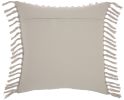 Tassel Detailed Gray Throw Pillow