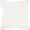 18" Cream Velvet Throw Pillow