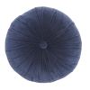 16" X 16" Multicolor Round Velvet Throw Pillow