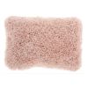 Mauve Knubby Plush Lumbar Throw Pillow