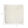 Fluffy White Shag Accent Throw Pillow