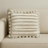 20" Silver Throw Pillow