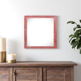 Rustic Farmhouse Red Wood Frame