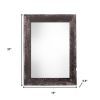 12" X 24" Rustic Farmhouse Rustic Black Wood Frame