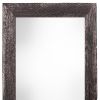 12" X 24" Rustic Farmhouse Rustic Black Wood Frame