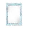 12" X 24" Rustic Farmhouse Light Aqua Blue Wood Frame