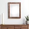 12" X 24" Rustic Farmhouse Espresso Wood Frame