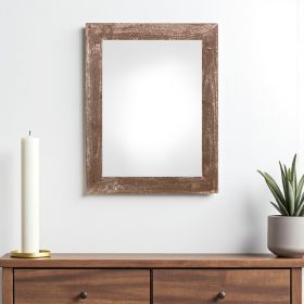 12" X 24" Rustic Farmhouse Espresso Wood Frame