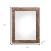 12" X 24" Rustic Farmhouse Espresso Wood Frame