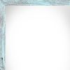 Rustic Farmhouse Light Aqua Blue Wood Frame