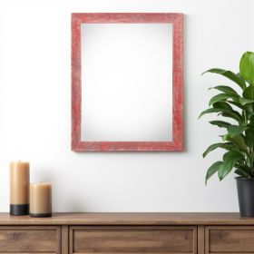 13ï¿½ï¿½ï¿½ X 19ï¿½ï¿½ï¿½ Rustic Farmhouse Red Wood Frame