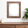 14" X 18" Rustic Farmhouse Espresso Wood Frame