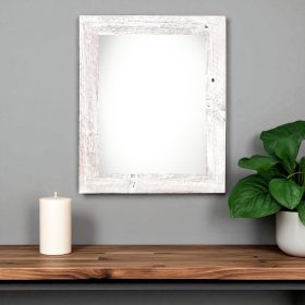 14" X 18" White Wash Wood Picture Frame